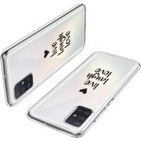 imoshion Design Hülle Galaxy A51 - Live Laugh Love - Schwarz