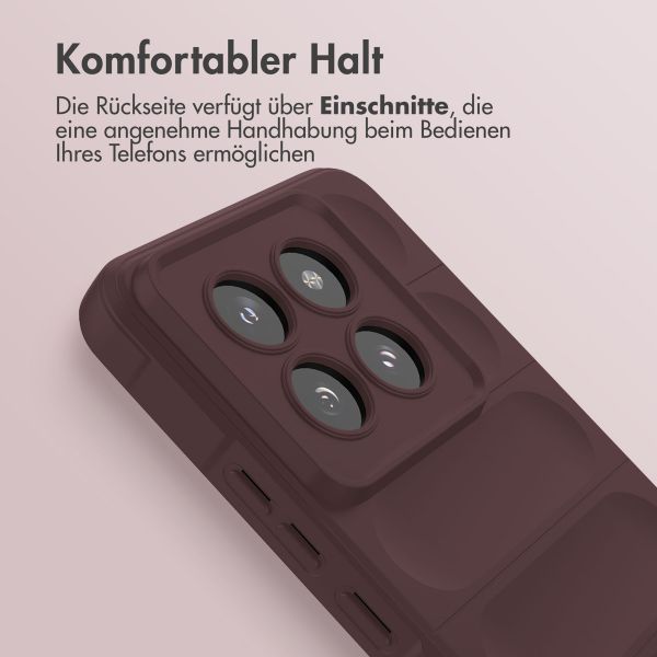 imoshion EasyGrip Back Cover für das Xiaomi 14 Pro - Aubergine