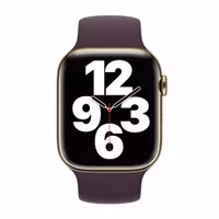 Apple Silikon Solo Loop für das  Apple Watch | 38/40/41/42 mm - Größe 8 - Dark Cherry