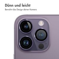 imoshion ﻿2er-Pack Objektivschutz für Kamera für das Apple iPhone 14 Pro / 14 Pro Max - Violett