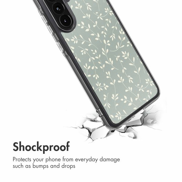 imoshion Design Hülle Samsung Galaxy A36 - Smoke Green Flowers