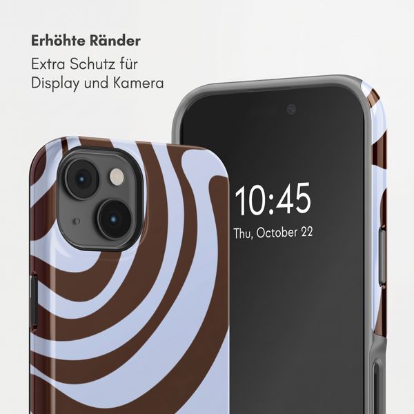 Selencia Vivid Back Cover Apple iPhone 14 - Dream Swirl Chocolate