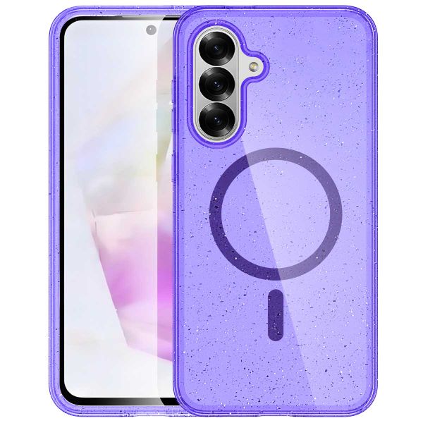 imoshion Glitzer Back Cover mit MagSafe Samsung Galaxy A56 - Glitzer Violett