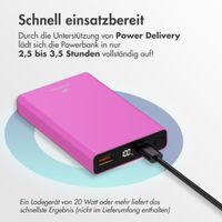 imoshion Ultra Series Powerbank 10.000 mAh - Hot Pink