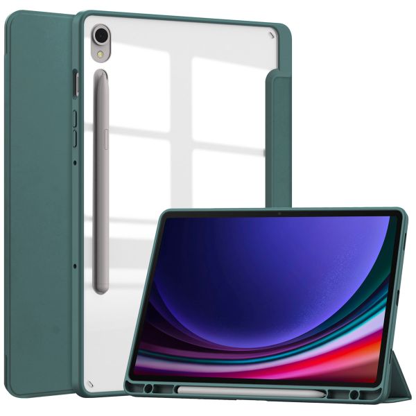 imoshion Trifold Hardcase Klapphülle Samsung Galaxy Tab S9 11.0 Zoll - Grün
