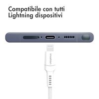 imoshion ﻿Lightning- auf USB-C-Kabel – nicht MFi-zertifiziert – Geflochtenes Gewebe – 1 m – Weiß