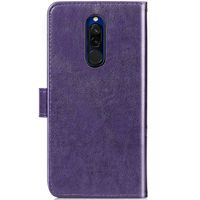 Kleeblumen Klapphülle Xiaomi Redmi 8 - Violett