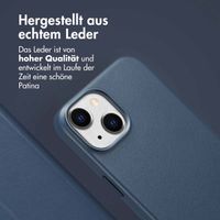 Accezz 2-in-1 Klapphülle aus Leder mit MagSafe Apple iPhone 14 - Nightfall Blue