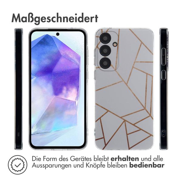 imoshion Design Hülle Samsung Galaxy A55 - White Graphic