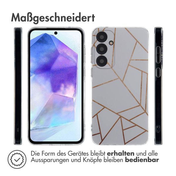 imoshion Design Hülle für das Samsung Galaxy A55 - White Graphic