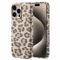 Selencia Sabi Backcover Panthermuster mit MagSafe Apple iPhone 15 Pro Max - Soft Ivory