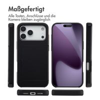 imoshion Backcover mit Kartenfach Apple iPhone 17 Pro Max - Schwarz