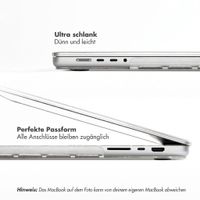 Selencia Glitzer Cover für das Apple MacBook Neo 13 Zoll (2026) A18 - Transparent