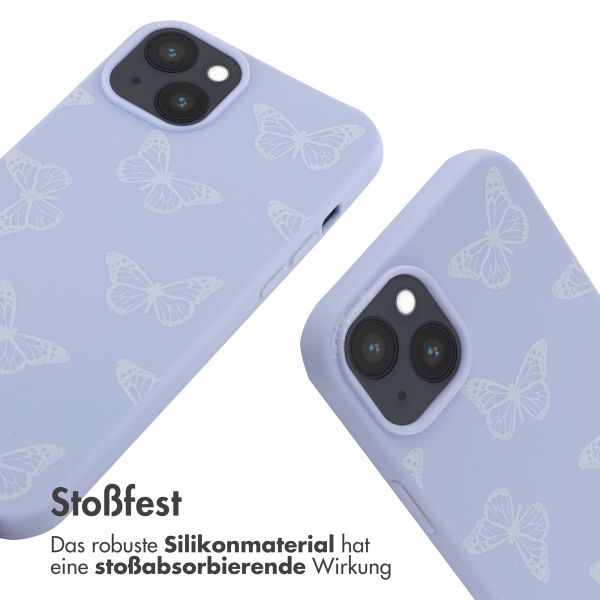 imoshion SilikonHülle design mit Band Apple iPhone 14 Plus - Butterfly