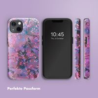 Selencia Vivid Rückabdeckung mit MagSafe Apple iPhone 13 - Fresh Paint Flower Orange