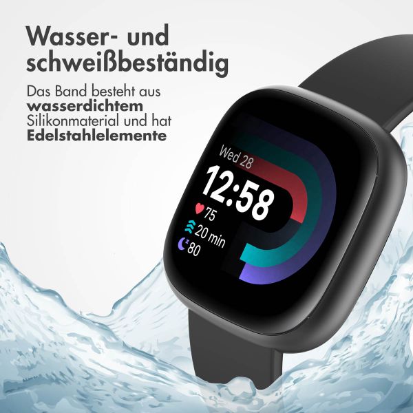 imoshion Silikonarmband für die Fitbit Versa (2) / Versa Lite - Größe S - Schwarz