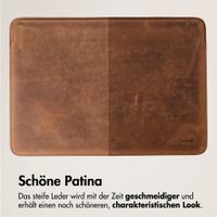 Accezz Leather Laptop Hülle Apple MacBook 16 Zoll - Laptop Sleeve - Cognac