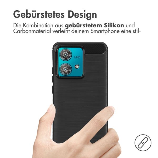 imoshion Brushed Back Cover Motorola Edge 40 Neo - Schwarz