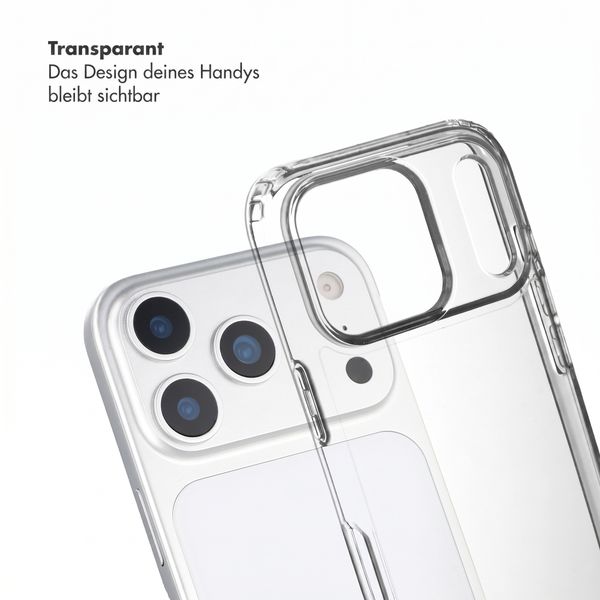 Selencia Backcover mit abnehmbaren Haken Apple iPhone 18 Pro / 17 Pro - Transparent