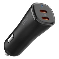 Spigen ArcStation Essential | Auto-Schnellladegerät - 1x USB-C 30 Watt + 1x USB-C 20 Watt - Schwarz