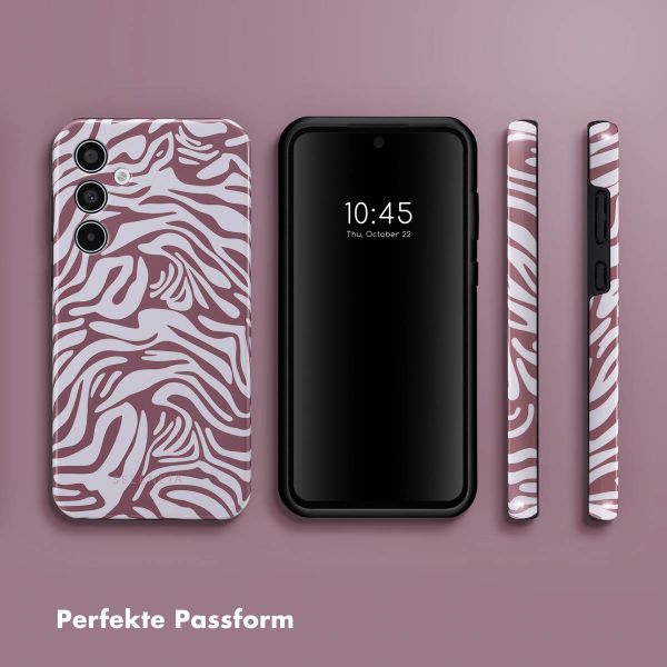 Selencia Vivid Back Cover Samsung Galaxy A35 - Trippy Swirl Dark Rose