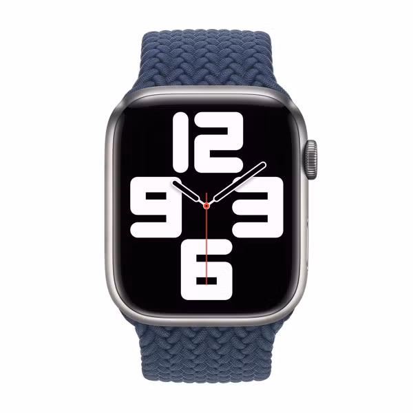 Apple Geflochtenes Solo Loop für das  Apple Watch | 44/45/46/49 mm - Größe 11 - Abyss Blue