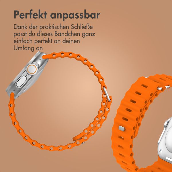 Accezz Ocean Armband für Apple Watch Series 1 - 11 / SE / Ultra (44/45/46/49 mm) - Orange