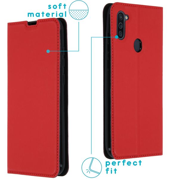 imoshion Slim Folio Klapphülle Samsung Galaxy M11 / A11 - Rot