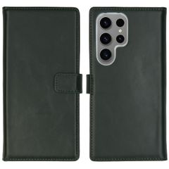 Selencia Echtleder Klapphülle Samsung Galaxy S24 Ultra - Grün