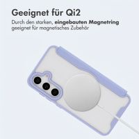 imoshion Transparente Bookcase mit MagSafe Samsung Galaxy S25 / S24 - Lila
