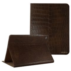 Selencia Croco Klaphülle Samsung Galaxy Tab A11 Plus / A9 Plus - Choco Brown