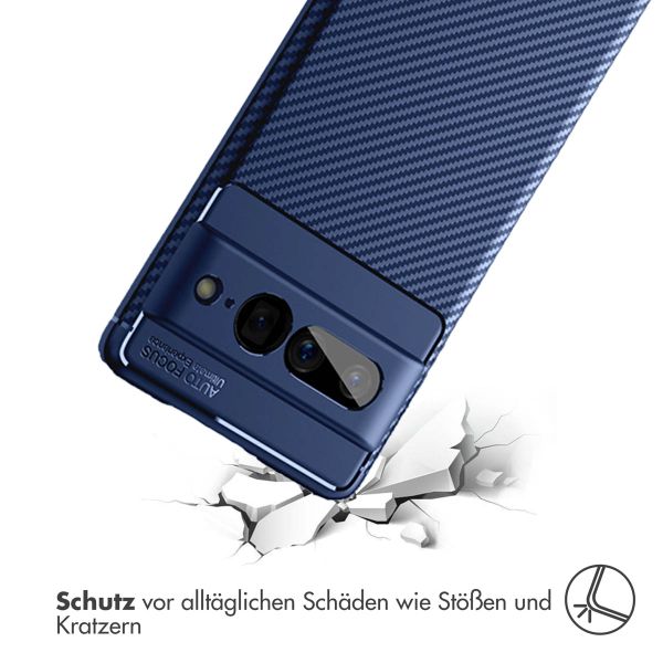 imoshion Carbon-Hülle Google Pixel 7 Pro - Blau
