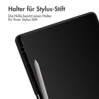 imoshion Trifold Hardcase Klapphülle Samsung Galaxy Tab S9 11.0 Zoll / Tab S10 FE / S9 FE 10.9 Zoll - Schwarz