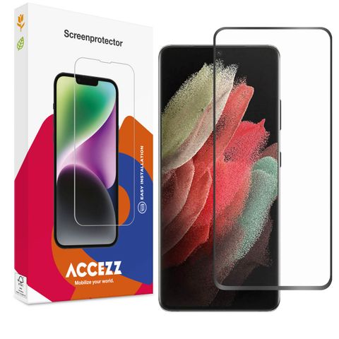 Accezz Full Cover Screen Protector aus gehärtetem Glas Samsung Galaxy S21 Ultra