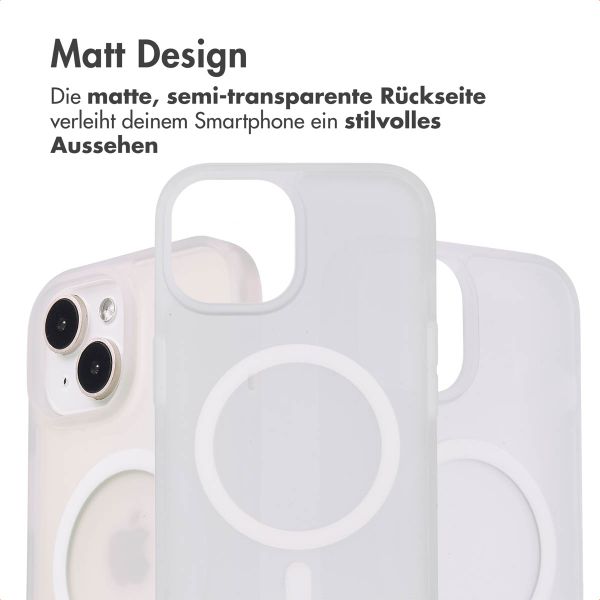 imoshion Color Guard Back Cover mit MagSafe für das iPhone 15 - Weiß