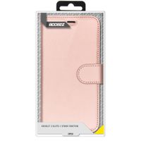 Accezz Wallet TPU Klapphülle Apple iPhone 12 (Pro) - Rosé gold