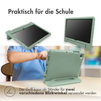 imoshion Schutzhülle mit Handgriff kindersicher für das iPad 11 (2025) 11 Zoll / iPad 10 (2022) 10.9 Zoll - Olive Green