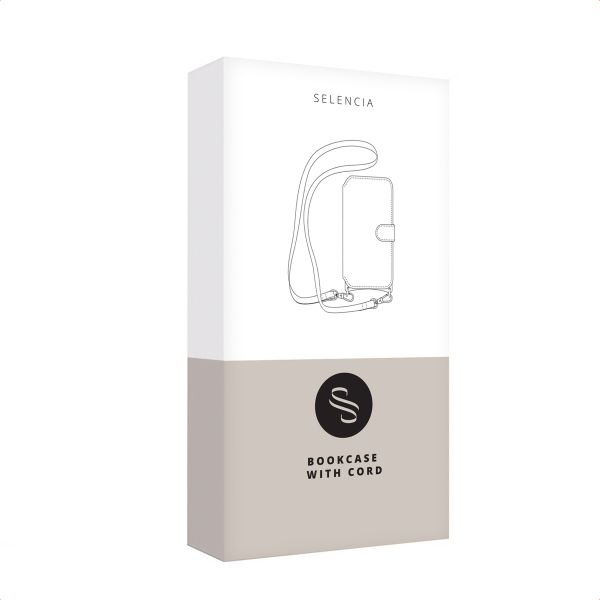Selencia Sabi Klapphülle mit Leopardenmuster Apple iPhone 16 - Soft Ivory