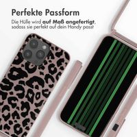imoshion SilikonHülle design mit Band Apple iPhone 15 Pro Max - Animal Pink