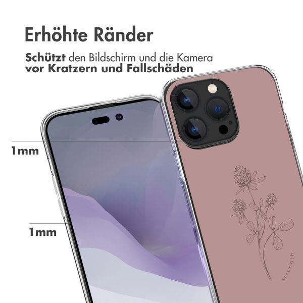 imoshion Design Hülle für das iPhone 14 Pro Max - Floral Pink