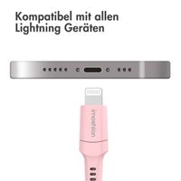 imoshion ﻿Lightning- auf USB-Kabel – nicht MFi-zertifiziert – Geflochtenes Gewebe – 2 m – Rosa