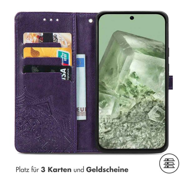 imoshion Mandala Klapphülle Google Pixel 8a - Violett