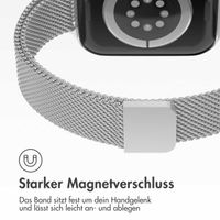 imoshion Mailandisches schlankes Armband für das  Apple Watch Series 1 t/m 9 / SE (38/40/41 mm) | Series 10 / 11 (42 mm) - Silber