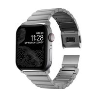 Nomad Titan-Gliederarmband für das  Apple Watch Series 1 t/m 11 / SE / Ultra (44/45/46/49 mm) - Silver