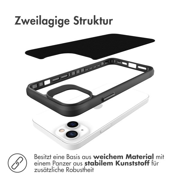 imoshion Rugged Hybrid Carbon Case für das Apple iPhone 14 - Schwarz