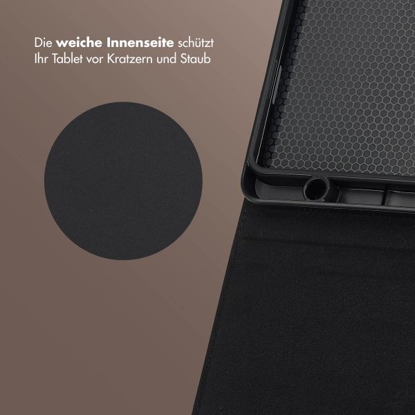 Selencia Riva Klapphülle Samsung Galaxy Tab A9 Plus - Beige