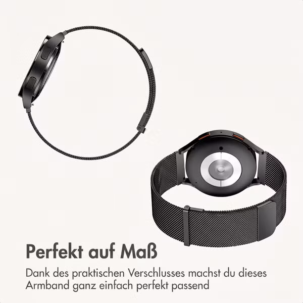 imoshion Mailändische Magnetarmband -   Universelle 20 mm Anschluss - Schwarz