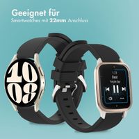 imoshion Flexibles Silikonarmband - Universeller 22-mm-Anschluss - Schwarz