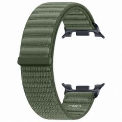 Samsung Original Fabric Armband für  Samsung Galaxy Watch 9 (40/44mm) / Watch 8 (40/44mm) / Classic (46mm) - Größe S/M - Olive