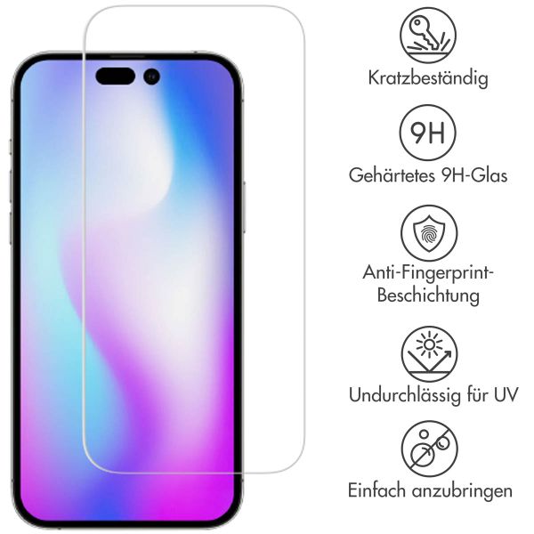 Selencia Displayschutz aus gehärtetem Glas für das Apple iPhone 14 Pro